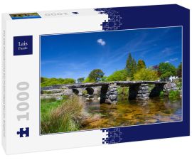 Lais Puzzle - Die alte Klappbrücke bei Postbridges Devon, England - 1.000 Teile