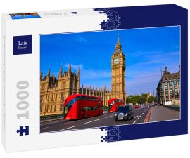 Lais Puzzle - Big Ben Uhrenturm und Londoner Bus, England - 1.000 Teile