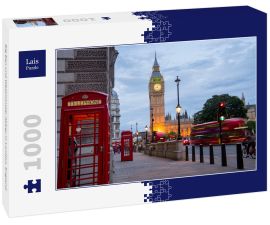 Lais Puzzle - Big Ben und Westminster Abbey in London, England - 1.000 Teile