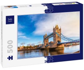 Lais Puzzle - Londoner Stadtpanorama mit Themse, Tower Bridge und Tower of London im Morgenlicht - 500 Teile