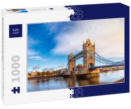Lais Puzzle - Londoner Stadtpanorama mit Themse, Tower Bridge und Tower of London im Morgenlicht - 1.000 Teile