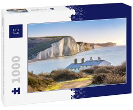 Lais Puzzle - Die Coast Guard Cottages und Seven Sisters Chalk Cliffs, Sussex - 1.000 Teile