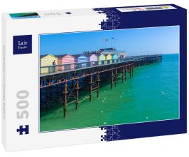 Lais Puzzle - Strandkabinen von Hastings, England - 500 Teile