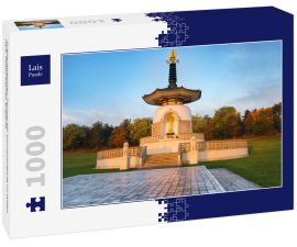 Lais Puzzle - Friedenspagoden-Tempel bei Sonnenaufgang im Willen Park, Milton Keynes, England - 1.000 Teile