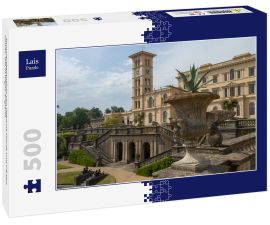 Lais Puzzle - Sommertagsansicht von Osborne House und Gärten, Cowes, Isle of Wight, England - 500 Teile