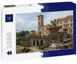 Lais Puzzle - Sommertagsansicht von Osborne House und Gärten, Cowes, Isle of Wight, England - 1.000 Teile