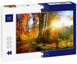 Lais Puzzle - Waldlandschaft im Herbst mit Sonnenstrahlen - 500 Teile
