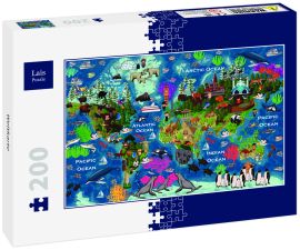 Lais Puzzle - Weltkarte - 200 Teile