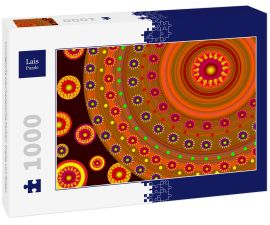 Lais Puzzle - Unmögliche psychedelische Farben: Kreise von Rosen - 1.000 Teile
