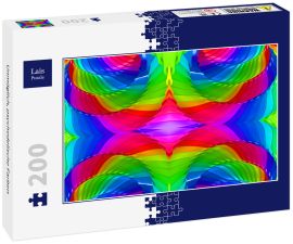 Lais Puzzle - Unmöglich, psychedelische Farben - 200 Teile
