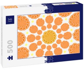 Lais Puzzle - Unmöglich, psychedelische Farben: Blumen - 500 Teile