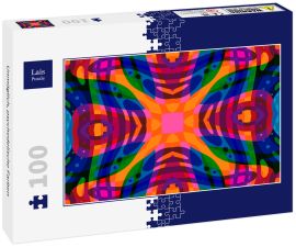 Lais Puzzle - Unmöglich, psychedelische Farben - 100 Teile
