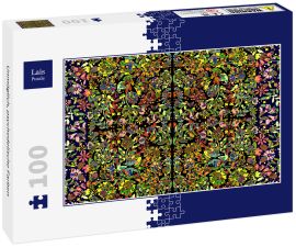 Lais Puzzle - Unmöglich, psychedelische Farben - 100 Teile