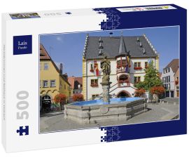 Lais Puzzle - Marktbrunnen und Rathaus in Volkach - 500 Teile