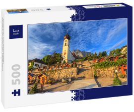 Lais Puzzle - Dorf Grainau und Zugspitzgipfel, Garmisch-Partenkirchen, Deutschland - 500 Teile