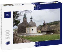 Lais Puzzle - St. Hermann Kapellen bei Bischofsried beginnend im Jahr 1322, erweitert durch die Wallfahrtskirche, bis ins 17. Jahrh. ein Wallfahrtsziel - 500 Teile
