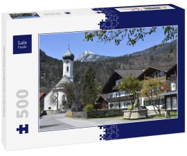 Lais Puzzle - Pfarrkirche und Brunnen in Farchant - 500 Teile