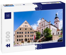 Lais Puzzle - Residenz und Stadtpfarrkirche kirche in Hilpolstein blauer Himmel - 500 Teile