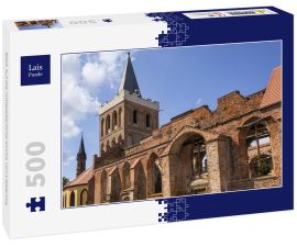 Lais Puzzle - Blick auf die mittelalterliche Kirche von Lieberose - 500 Teile