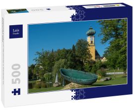 Lais Puzzle - Glasschiff Arche und Pfarrkirche in Frauenau im Bayerischen Wald - 500 Teile