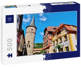 Lais Puzzle - Karlstadt, Turm, Maintor, Fachwerkhäuser - 500 Teile