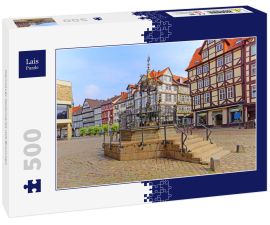 Lais Puzzle - Hannover Holzmarkt mit Brunnen - 500 Teile