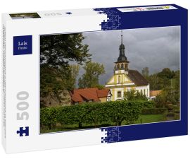 Lais Puzzle - Schloss Oberschwappach in Oberschwappach im Naturpark Steigerwald, Gemeinde Knetzgau, Landkreis Haßberge, Unterfranken, Franken, Deutschland - 500 Teile
