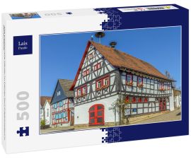 Lais Puzzle - alte traditionelle Häuser im kleinen Dorf Friedrichsdorf in Deutschland - 500 Teile