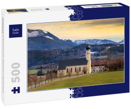 Lais Puzzle - kapelle mit berghintergrund, reise bayern deutschland irschenberg - 500 Teile
