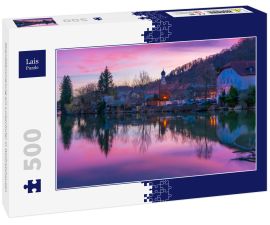 Lais Puzzle - Abenddämmerung am Loisachufer in Wolfratshausen - 500 Teile