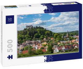 Lais Puzzle - Blick auf Schloss Lichtenberg im malerischen Fischbachtal im Odenwald, Hessen, Deutschland - 500 Teile