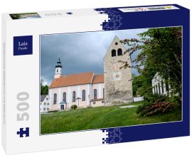 Lais Puzzle - Klosterkirche Wessobrunn mit Wehrturm - 500 Teile