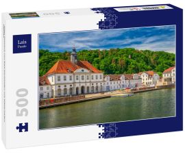 Lais Puzzle - Altes Rathaus von Bad Karlshafen mit Weserhafen, Hessen - 500 Teile