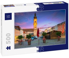 Lais Puzzle - Deggendorf, Germany. Cityscape image of Deggendorf, Germany during sunset. - 500 Teile