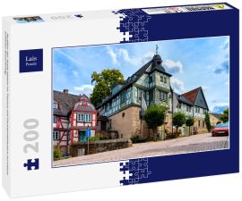 Lais Puzzle - Straßen der Stadt Idstein im Taunus mit Fachwerkhäusern an einem schönen Sommertag. - 200 Teile