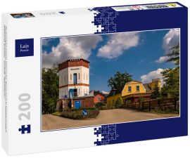 Lais Puzzle - Denkmalgeschützter historischer Wasserturm in Waldsieversdorf (Märkische Schweiz) - Inschrift: "Wasserturm" - 200 Teile