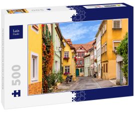 Lais Puzzle - Farbenfrohe historische Straße in Bamberg - 500 Teile