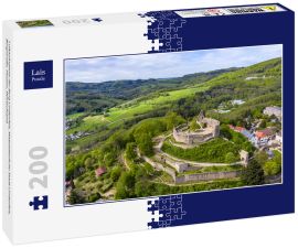 Lais Puzzle - Luftaufnahme der Burg Lindenfels, Mittelalterliche Stadt Lindenfels, Bergstraße, Hessen, Deutschland - 200 Teile