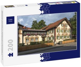 Lais Puzzle - Oberammergau, Deutschland - 21. Juli 2019; Ein Haus in Oberammergau, in dem die Geschichte von Hänsel und Gretel auf die Außenseite eines Hauses gemalt ist - 200 Teile
