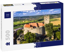 Lais Puzzle - Luftaufnahme, Burg Guttenberg, Haßmersheim, Odenwald, Baden-Württemberg, Deutschland - 500 Teile