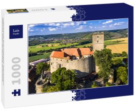 Lais Puzzle - Luftaufnahme, Burg Guttenberg, Haßmersheim, Odenwald, Baden-Württemberg, Deutschland - 1.000 Teile