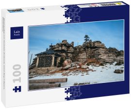 Lais Puzzle - Winterausflug zum Hochstein (Arnbruck), einem Berg in Bayern, Deutschland. - 100 Teile