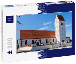 Lais Puzzle - Gemeinde Germering, Landkreis Fürstenfeldbruck, Oberbayern, Deutschland: Kirche, Kirche St. Jakob - 100 Teile