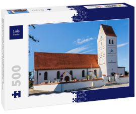 Lais Puzzle - Stadt Germering, Landkreis Fürstenfeldbruck, Oberbayern, Deutschland: Kirche, Kirche St. Jakob - 500 Teile