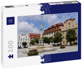 Lais Puzzle - Karlsplatz mit Marienbrunnen in Neuburg an der Donau - 100 Teile