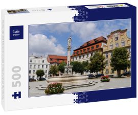 Lais Puzzle - Karlsplatz mit Marienbrunnen in Neuburg an der Donau - 500 Teile