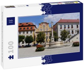 Lais Puzzle - Karlsplatz mit Marienbrunnen in Neuburg an der Donau - 100 Teile