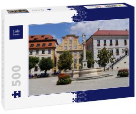 Lais Puzzle - Karlsplatz mit Marienbrunnen in Neuburg an der Donau - 500 Teile