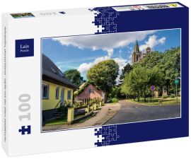 Lais Puzzle - fehrbellin, deutschland - idylle mit der alten stadtkirche - 100 Teile