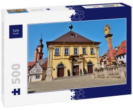 Lais Puzzle - Eibelstadt, Marktplatz mit Rathaus und Mariensäule - 500 Teile